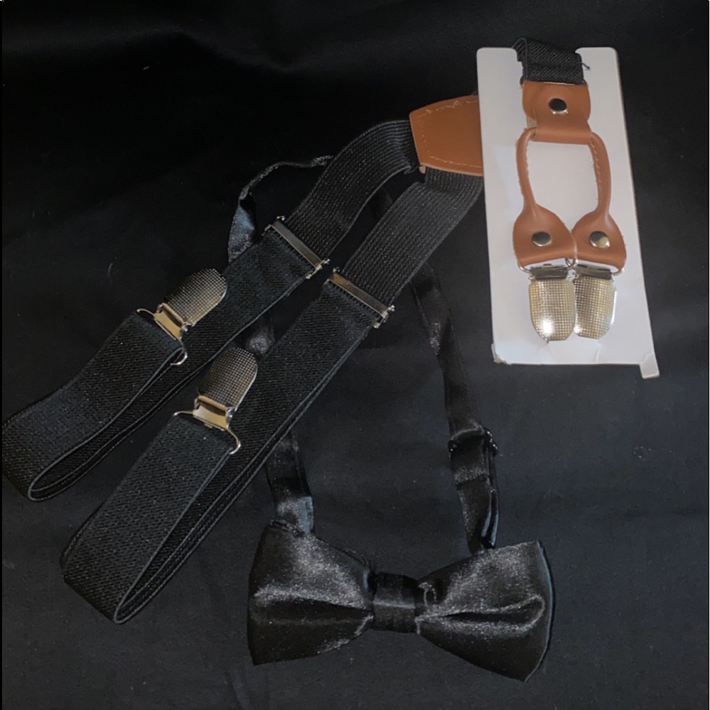 Kids Suspender and Bow tie set.